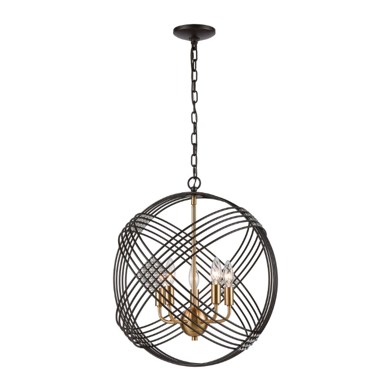CONCENTRIC 19'' WIDE 5-LIGHT CHANDELIER - FREE SHIPPING !!!