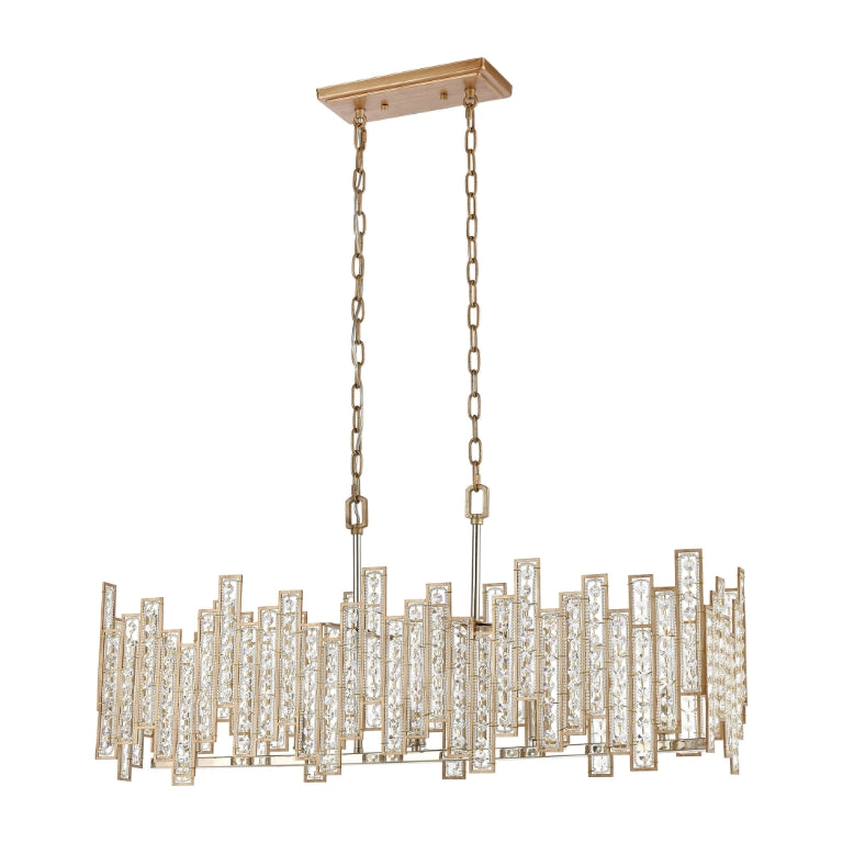 EQUILIBRIUM 34'' WIDE 5-LIGHT LINEAR CHANDELIER - FREE SHIPPING !!!