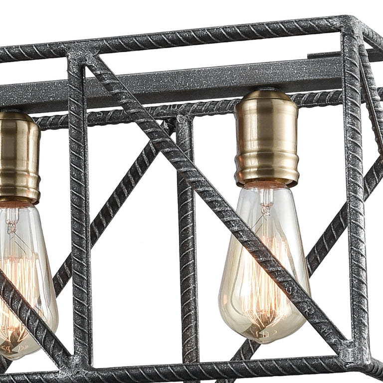 CROSSBAR 42'' WIDE 6-LIGHT LINEAR CHANDELIER - FREE SHIPPING !!!