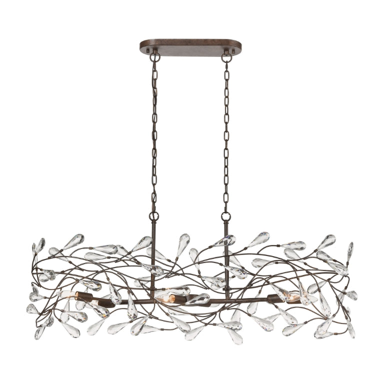 CRISLETT 43'' WIDE 6-LIGHT LINEAR CHANDELIER - FREE SHIPPING !!!