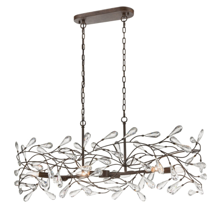 CRISLETT 43'' WIDE 6-LIGHT LINEAR CHANDELIER - FREE SHIPPING !!!