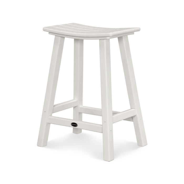 POLYWOOD - BAR STOOL Traditional 24" Saddle Counter Stool FREE SHIPPING