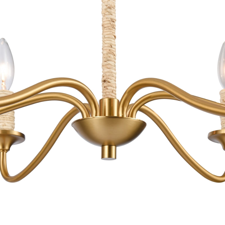 ABACA 32'' WIDE 6-LIGHT CHANDELIER - FREE SHIPPING !!!