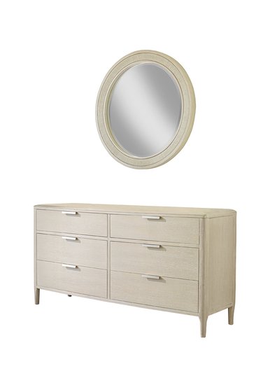 PALMETTO HOME - PEARL WOVEN ROUND MIRROR