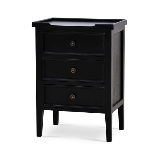 Bramble Eton 3 Drawer End Table in Batavia Black