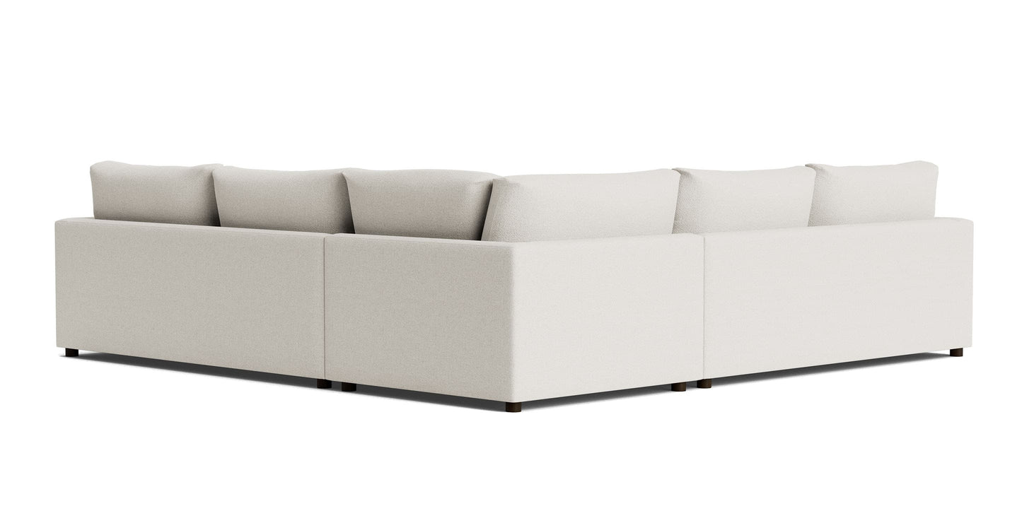 Bassett Allure Track Arm L-Shaped Sectional — Bassett manufacturer gallery — Large L-Shaped Sectional image number 4