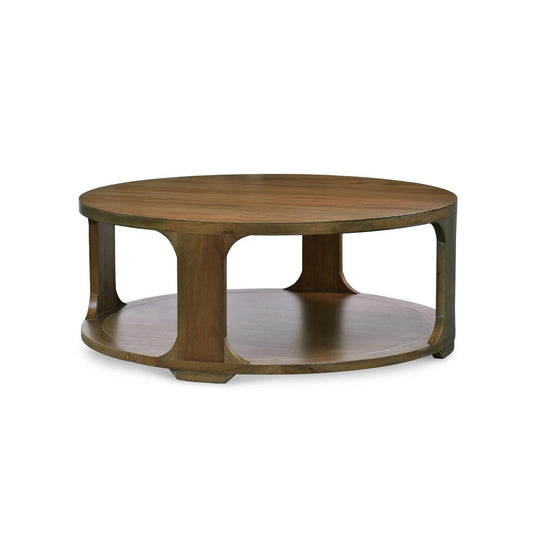 Bramble Corte Round Coffee Table in Straw Wash