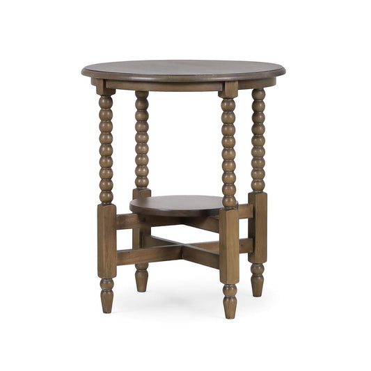 Bramble Cholet Round Side Table in Straw Wash