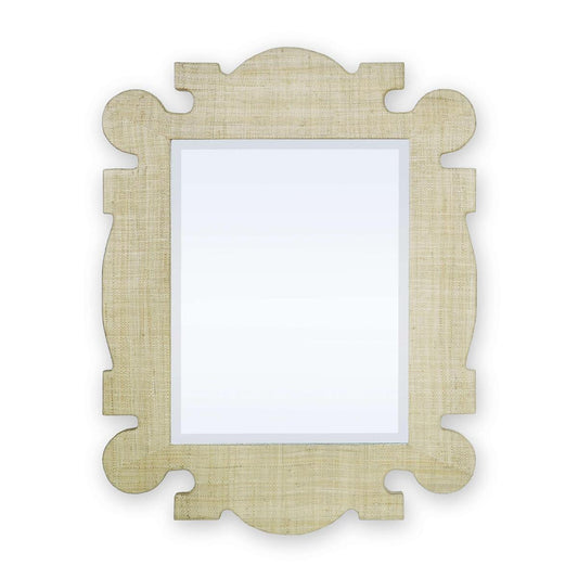 Bramble Rodeo Mirror in Raffia Raw