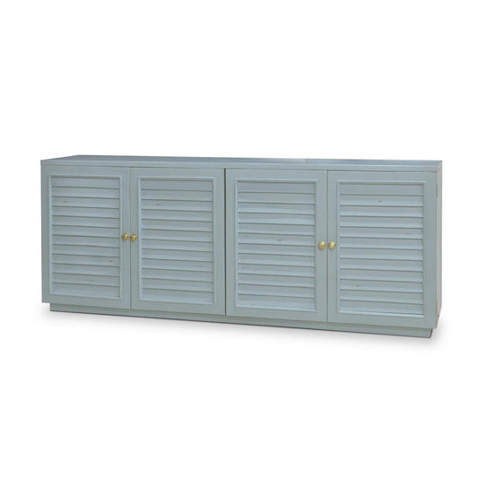 Bramble Oxford Shutter 4 Door Sideboard in Ocean Blue