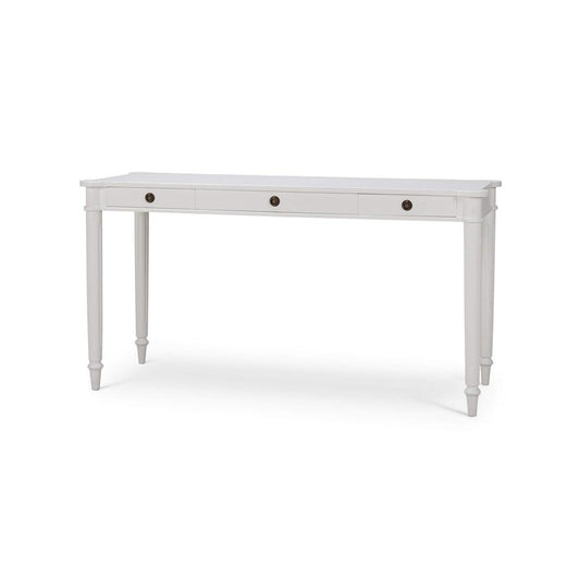 Bramble Kelly 3 Drawer Desk in True White