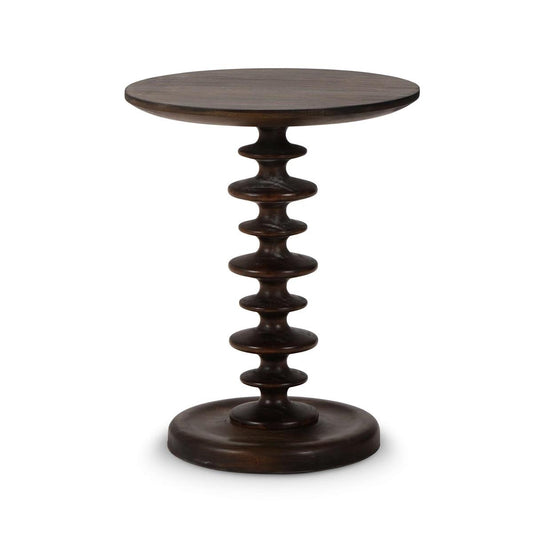 Bramble Milano Round Side Table in Walnut
