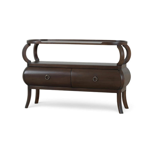 Bramble Savannah Console Table with 2 Drawers in Walnut