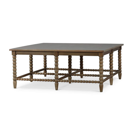 Bramble Cholet Square Coffee Table in Straw Wash