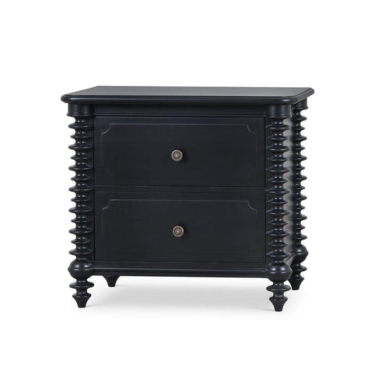 Bramble Milano 2 Drawer Bedside Table in Batavia Black