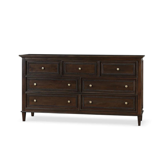 Bramble Vivienne 7 Drawer Dresser in Walnut
