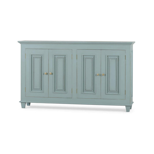 Bramble Vivienne 4 Door Narrow Sideboard in Vintage Moss Green