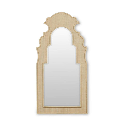 Bramble Lotus Mirror in Raffia Raw