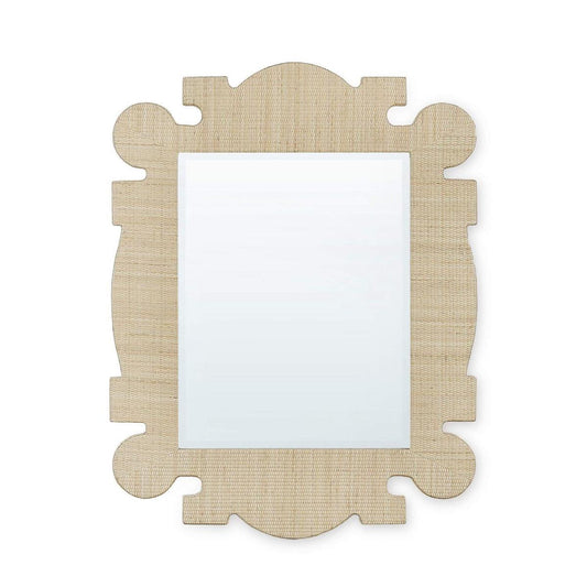 Bramble Rodeo Mirror with Rattan Natural