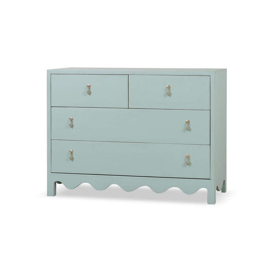 Bramble Chloe 4 Drawer Dresser in Vintage Fennel Green