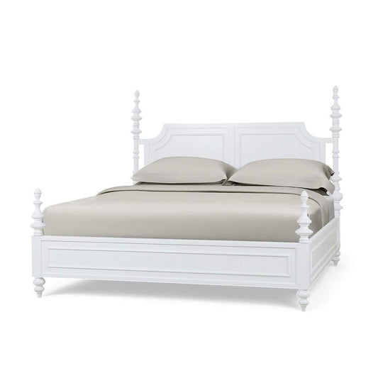 Bramble Savannah Bed King in True White (* adjustable posters)
