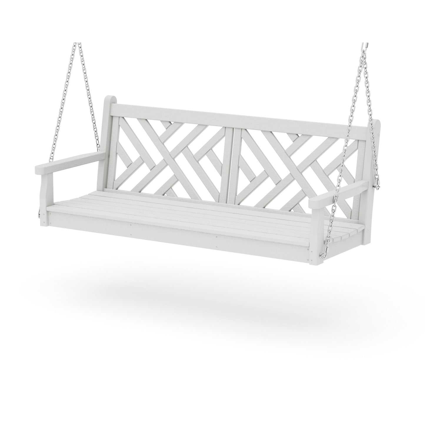 POLYWOOD Chippendale 60" Swing — Vintage White