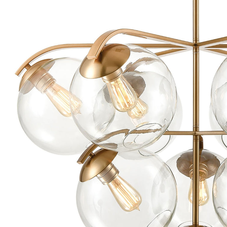 COLLECTIVE 36'' WIDE 10-LIGHT CHANDELIER - FREE SHIPPING !!!