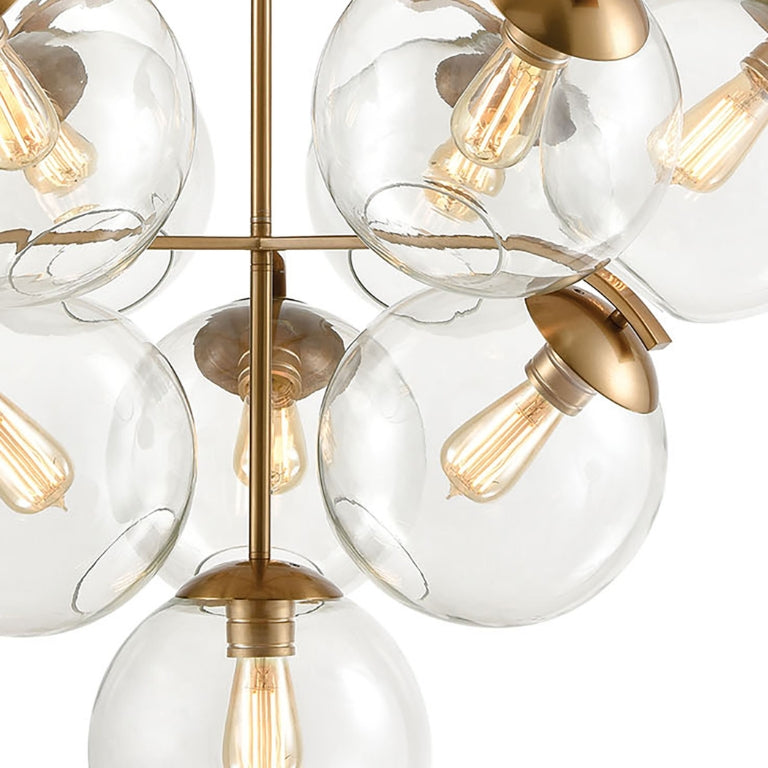 COLLECTIVE 36'' WIDE 10-LIGHT CHANDELIER - FREE SHIPPING !!!