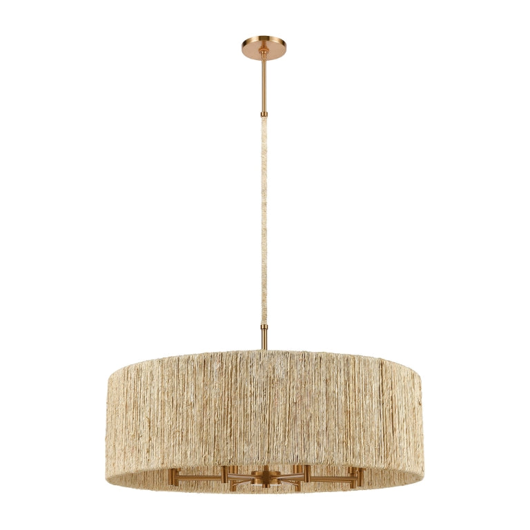 ABACA 33'' WIDE 8-LIGHT CHANDELIER - FREE SHIPPING !!!