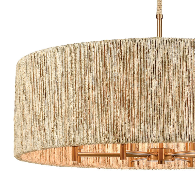 ABACA 33'' WIDE 8-LIGHT CHANDELIER - FREE SHIPPING !!!