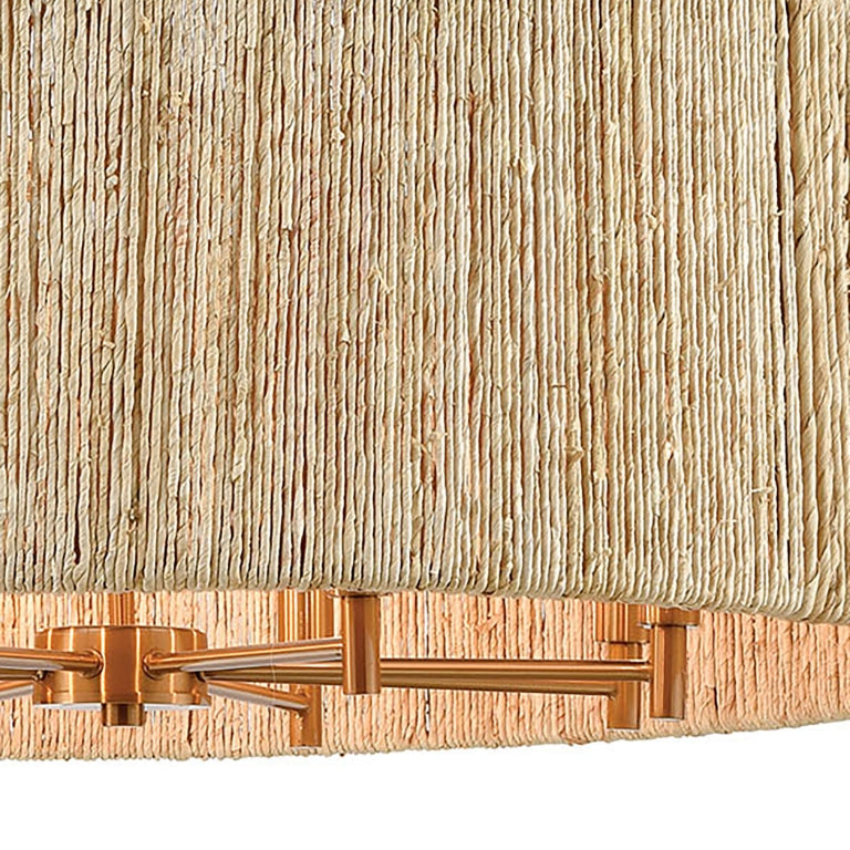 ABACA 33'' WIDE 8-LIGHT CHANDELIER - FREE SHIPPING !!!