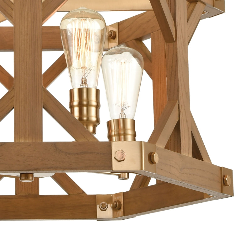 STRUCTURE 23'' WIDE 4-LIGHT CHANDELIER - FREE SHIPPING !!!
