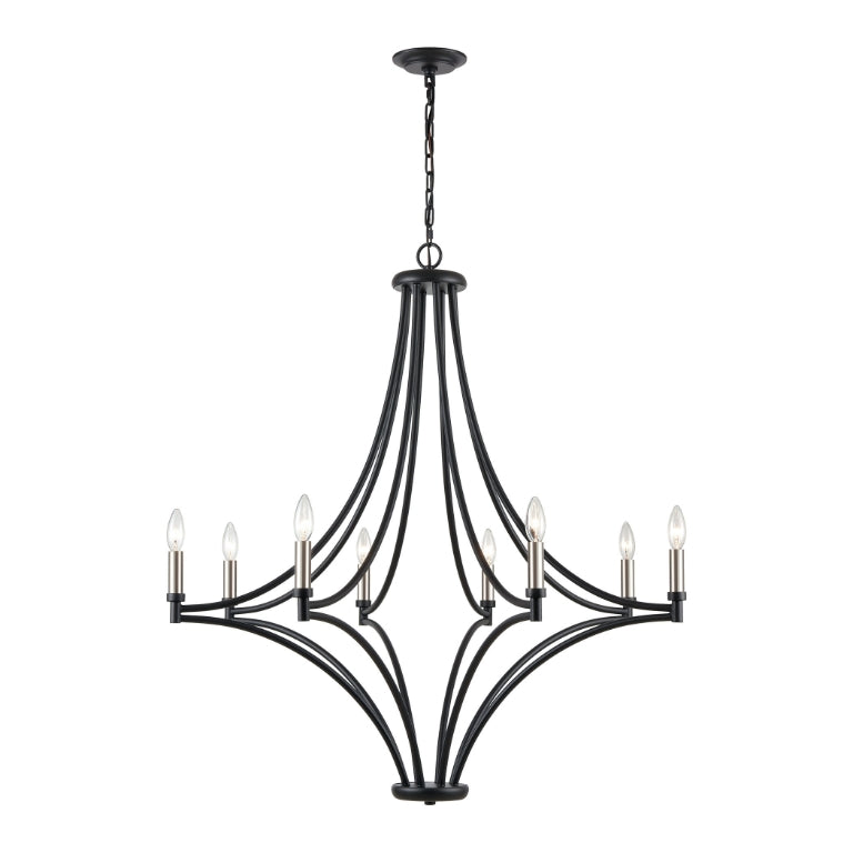 SPANISH VILLA 36'' WIDE 8-LIGHT CHANDELIER - FREE SHIPPING !!!