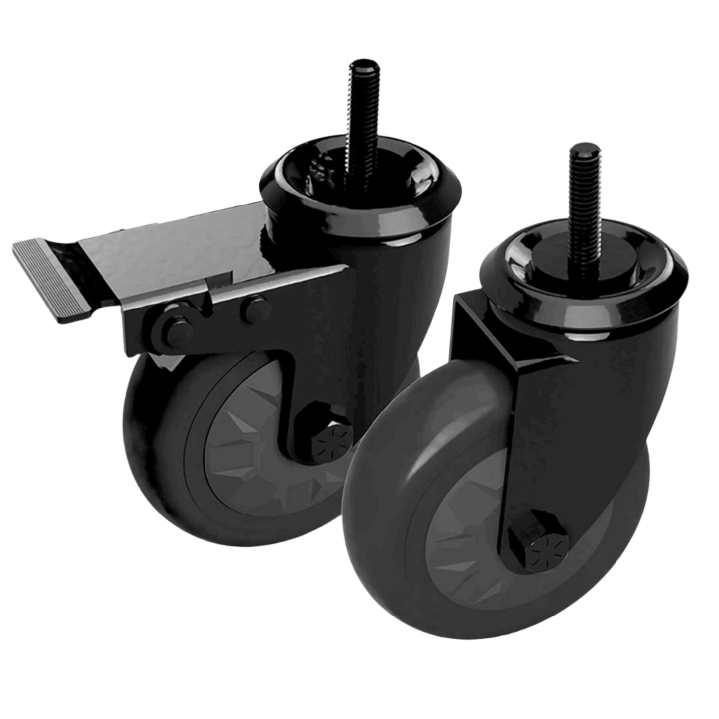 4 in Locking Caster Kit - Set of 2 (4 total)