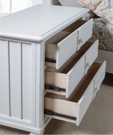 PALMETTO HOME - CANE BAY 3 DRAWER NIGHTSTAND WITH USB