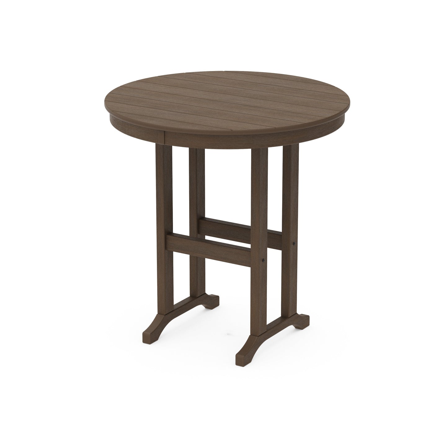 POLYWOOD 36" Round Farmhouse Counter Table — Kona