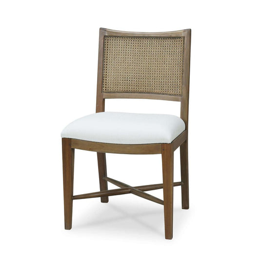 Bramble Dulwich Dining Chair in Straw Wash with Arctic White Performance Fabric