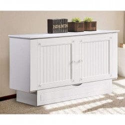 Arason Original Creden-ZZZ QUEEN Cottage White Murphy Cabinet Bed - FREE SHIPPING !!!