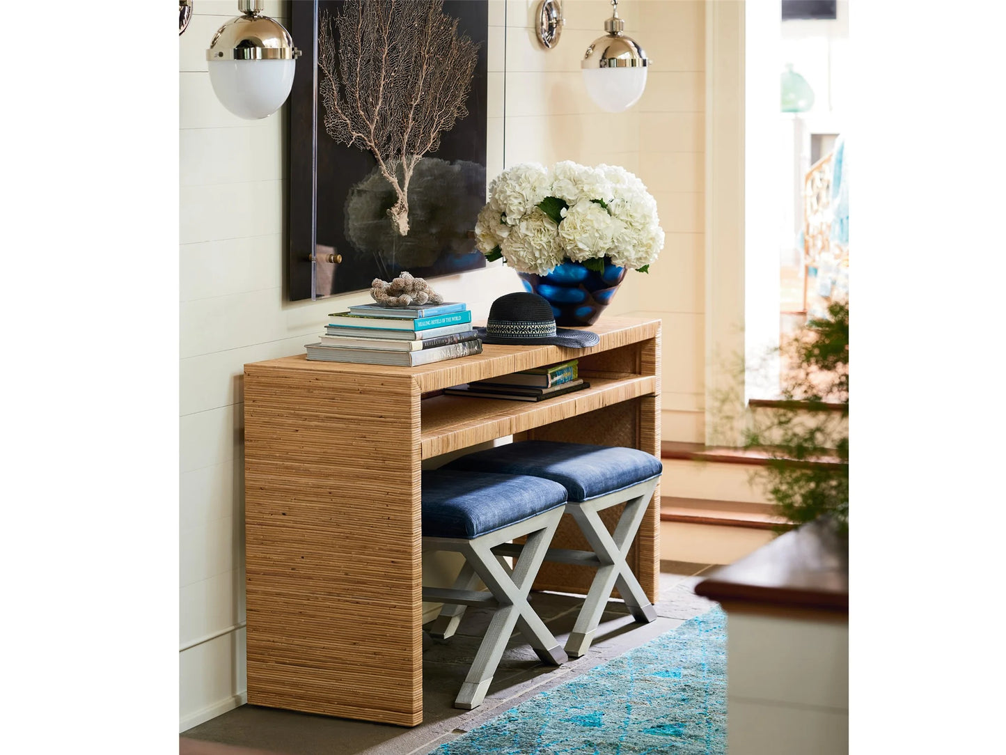 Universal - Escape-Coastal Living Home Long Key Console Table