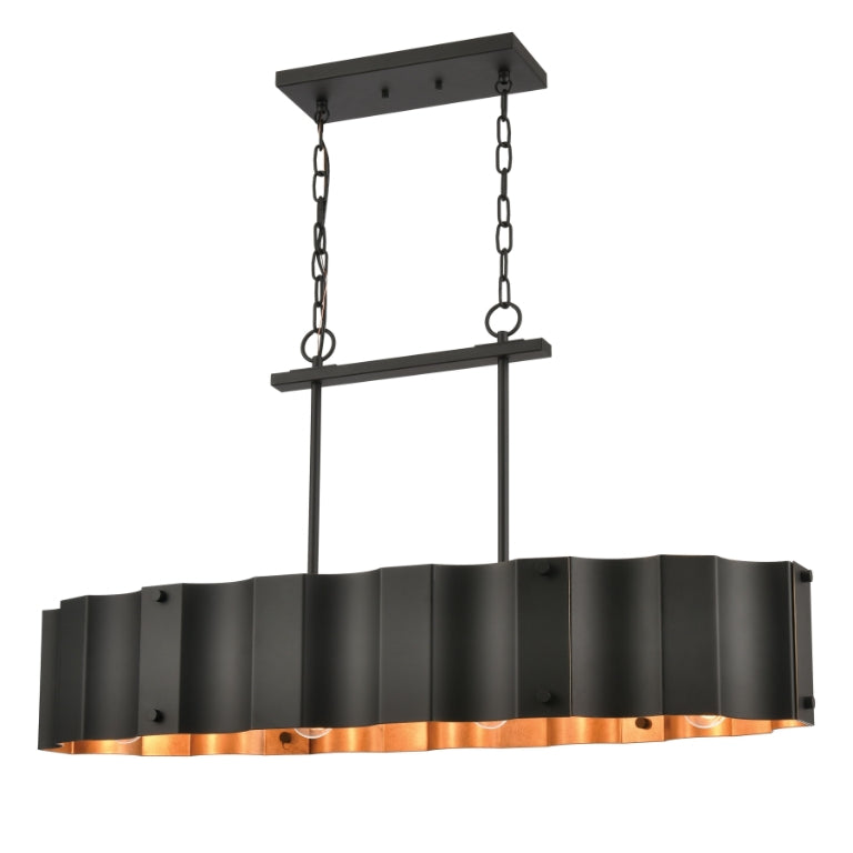 CLAUSTEN 37'' WIDE 4-LIGHT LINEAR CHANDELIER  -  FREE SHIPPING !!!