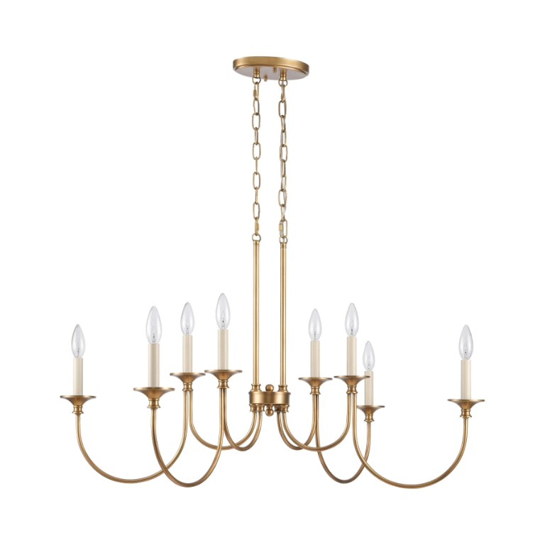 CECIL 34'' WIDE 8-LIGHT LINEAR CHANDELIER - FREE SHIPPING !!!