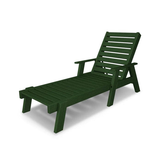 POLYWOOD - Captain Chaise with Arms - FREE SHIPPING