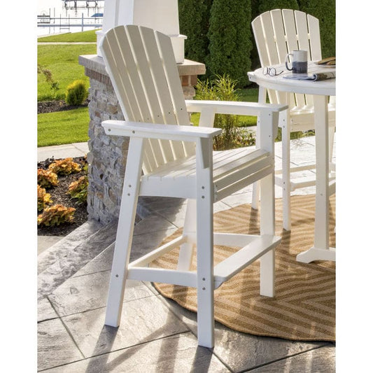 POLYWOOD       Nautical Curveback Adirondack Bar Chair       FREE SHIPPING