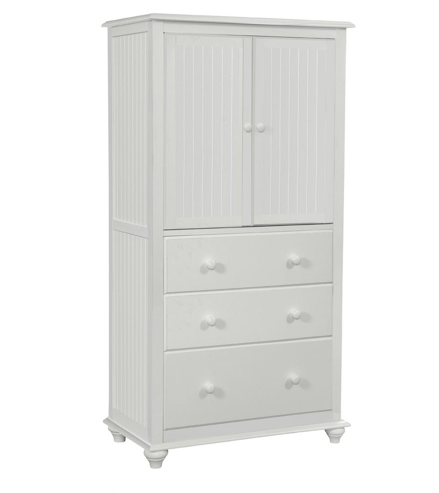 Cottage - Armoire w/ 3 Drawers in White