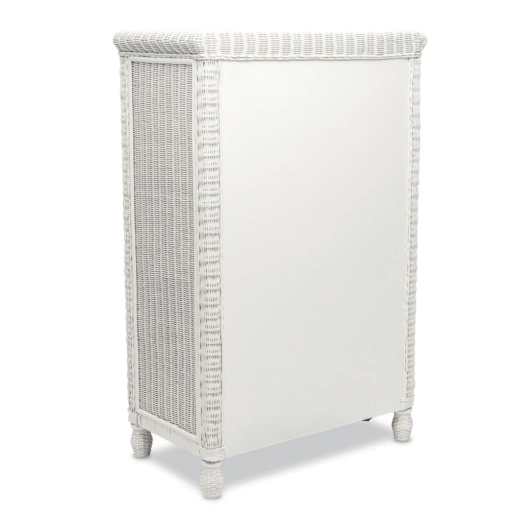 Sea Winds - Santa Cruz 5 Drawer Chest w/ Glass Top