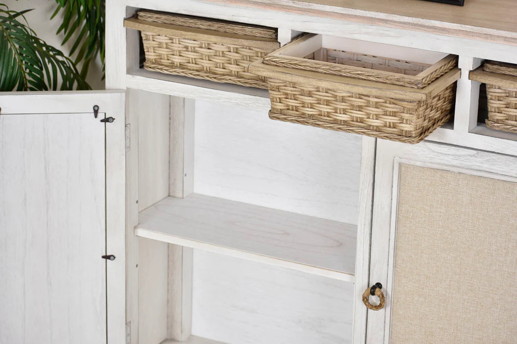 Sea Winds - Captiva Island Entry Cabinet with Baskets