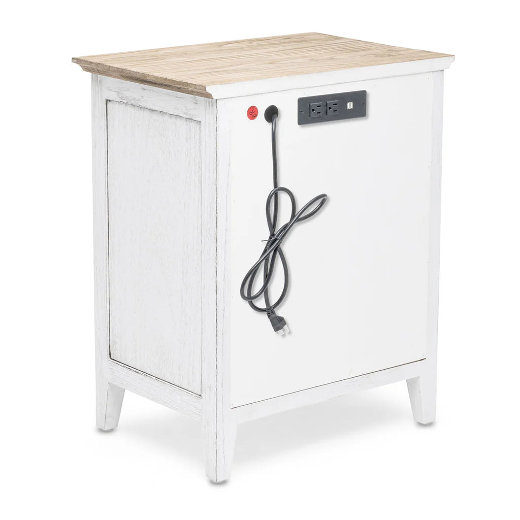 Sea Winds - Captiva Island 1-Drawer Electrified Nightstand