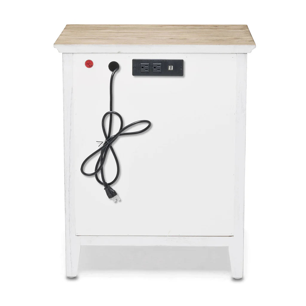 Sea Winds - Captiva Island 1-Drawer Electrified Nightstand
