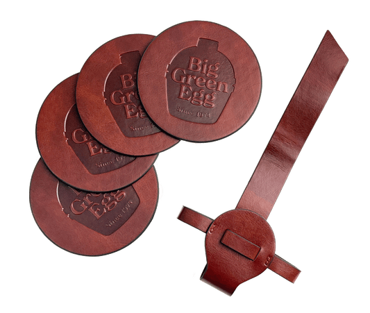 Leather Coasters Egg Silhouette