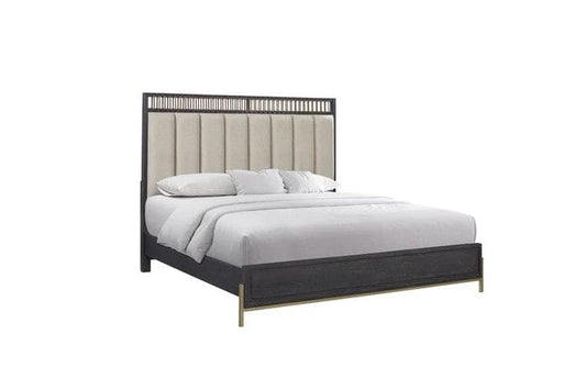 Elure - Upholstered & Strap Panel Bed Queen